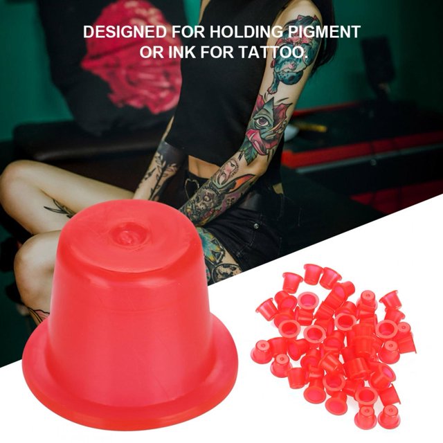 Soporte de tinta para tatuaje, 1000 piezas Taza de tinta para tatuaje Taza de tinta para tatuaje Taza de pigmento para tatuaje Ultra sensible