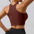 thumbnail image 6 of HOWPAY Full Coverage Bras for Women Push up No Underwire Wireless Supportive Stretch Sports Pullover Tank Tops Comfortable Soft T-Shirt Bra Coffee M, 6 of 7