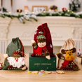 thumbnail image 4 of OUSITAID Christmas Candy Bag Snowflake Pattern Cartoon Design Wear Resistant No Odor Large Capacity Decorative Cloth Merry Christmas Candy Gift Bag Storage Pouch for Household, 4 of 8