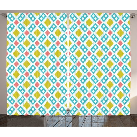 ikat decor curtains 2