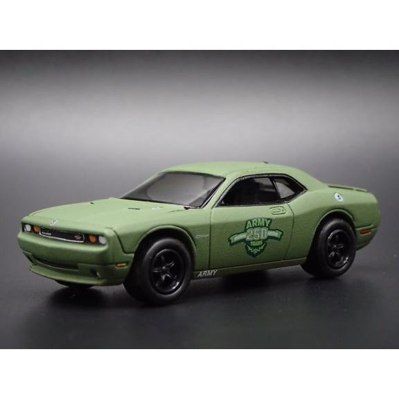 Open Box 2008-2023 DODGE CHALLENGER RT ARMY 250 ANNIVERSARY 1/64 SCALE DIECAST MODEL CAR