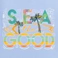 thumbnail image 6 of Wild Bobby Sea The Good Surfboard Sun Rise Good Vibes Nature Lover Women Graphic Tee, Light Blue, 3X-Large, 6 of 6