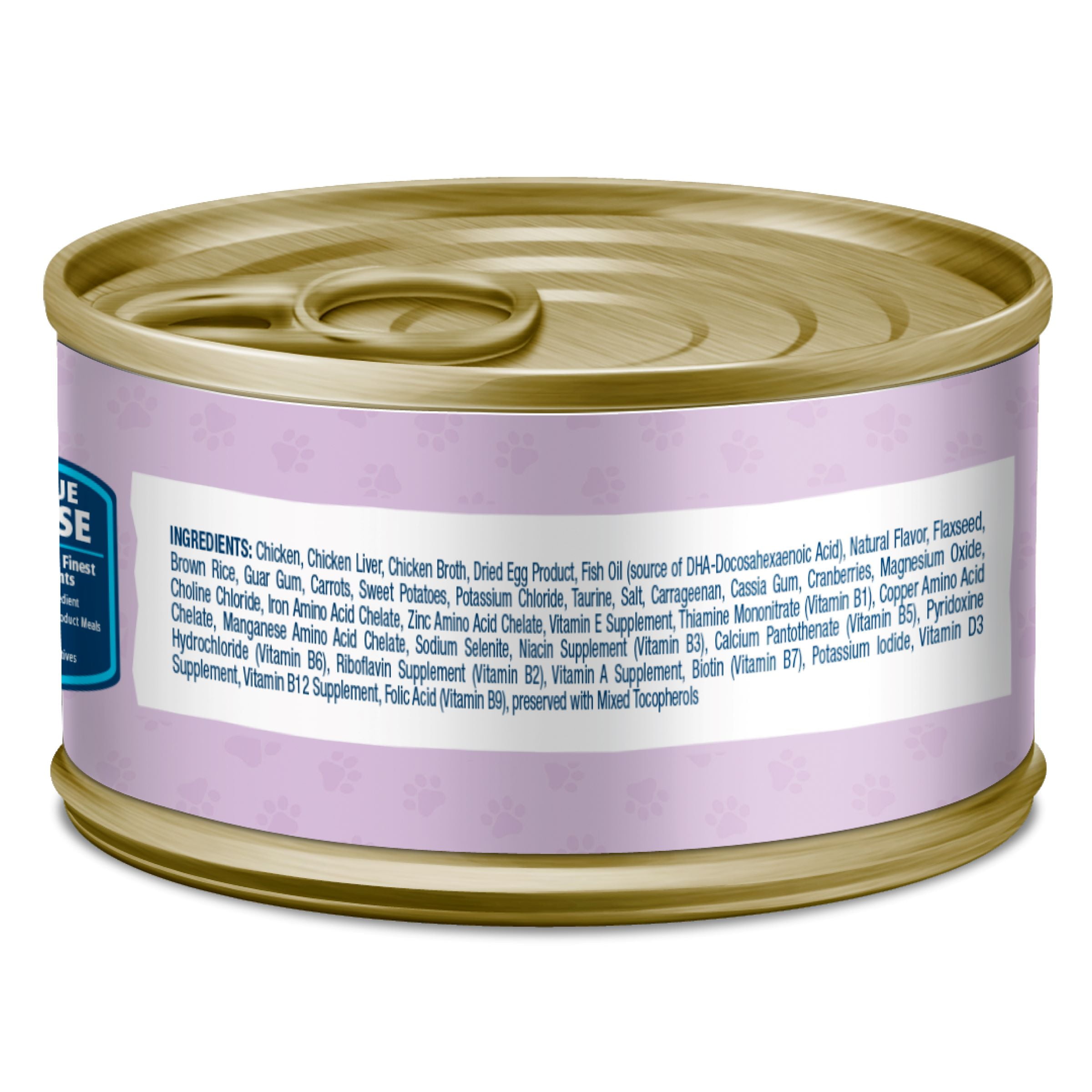 Blue Buffalo Baby BLUE Natural Kitten Wet Cat Food, Chicken Recipe Multi-Pack, 3-oz Cans (6 Count)