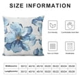 thumbnail image 5 of Shiartex Pillowcase Spring Watercolor Blue Flowers Floral Pillow Cases with Zipper Super Soft Pillow Cover, 5 of 5