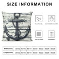 thumbnail image 5 of GOSMITH Nautical Throw Pillow Cover, Navy Blue Anchor Pillowcases Soft Home Decorative Pillow Case Double Sided Cushion Covers for Indoor Outdoor Bedroom and Car, 5 of 5