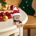 thumbnail image 5 of Christmas Shaking Wooden Man,Shaking Feet Wooden Doll,Shaking Wooden Man Figurine with Magnetic Expressions,Handmade Wobble Doll for Car Accessories and Desk Decoration(Christmas), 5 of 7