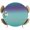 Purple, variant on Teal Pink Ombre Round Tablecloth 36-44 Inch Round Fitted Table Cloth with Elastic Edge, Modern Gradient Abstract Art Waterproof Table Cover Protector for Outdoor Picnic Party Dining