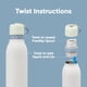 thumbnail image 3 of Botella de agua Owala FreeSip Twist con aislamiento de 700 ml, color verde y blanco, 3 of 6