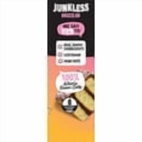 JUNKLESS Drizzled Birthday Cake Chewy Granola Snack Bars, 1.1 oz, 8 Count pack of 2