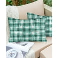 thumbnail image 6 of Watercolor Green Throw Pillow Cover,Country Buffalo Plaid Ink Painting Rectangle Decorative Pillow Case Protector Soft Cushion Cover Lumbar Pillowcase for Couch Sofa Bedroom Car Chair Decor 20x36 In, 6 of 8