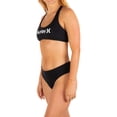 thumbnail image 3 of Hurley Womens Juniors Logo Scoop Neck Swim Top Separates, 3 of 13