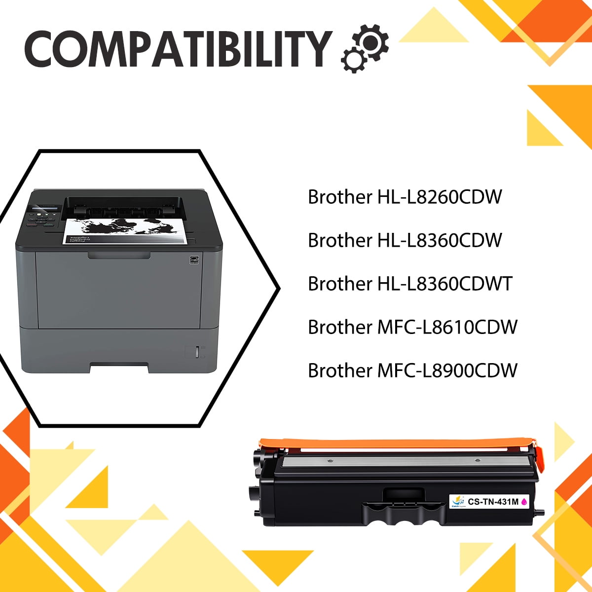 4x Eurotone Toner kompatibel für Brother DCP-L-8410-CDW HL-L-8360-CDW 