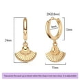 thumbnail image 5 of Valloey Rover 14K Gold Plated Cute Dainty Huggie Hoop Earrings for Women Jewelry Gift, 5 of 6