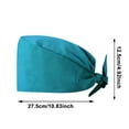 thumbnail image 2 of Nurse Doctor Scrub Cap Tie Back Working Hat Unisex Adjustable Surgical Cap with Sweatband Multiple Colors 2026 Royal Blue, 2 of 3