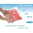 thumbnail image 4 of 14-Pack Combo: 10 XL Vacuum Seal Space Saver Bags + 4 Travel Organizers for Closets & Wardrobes, 4 of 9