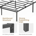 thumbnail image 7 of OUTOP Queen Size Metal Platform Bed Frame With Sturdy Steel Bed Slab Mattress Foundation No Need For Springs Large Storage Space Easy To Assemble, 7 of 7