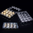 thumbnail image 4 of ZOENHOU 150 Pack 12 Cavity Plastic Quail Egg Cartons, Stackable Egg Storage Box, Egg Holder Bulk Cartons, Clear PVC, 4 of 6