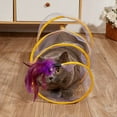 thumbnail image 3 of Juguete de Túnel en Espiral para Caza Gatos, Seguro Portátil Cattycoil, Gatos con Divertido Interiores B, 3 of 5