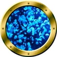 thumbnail image 2 of VWAQ Blue Jellyfish Wall Decal Porthole 3D Wall Sticker Undersea Wall Decals - GP28 (14" Diameter), 2 of 2