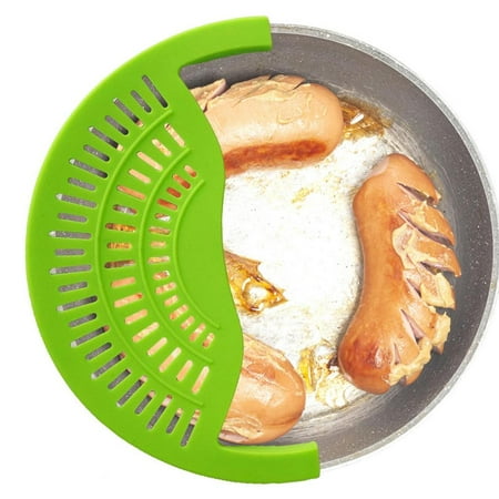 

Tohuu Pan Strainer Silicone Grease Strainer for Frying Pan Draining Tool for Pots Pans and Bowls Dishwasher Safe Kitchen Gadget responsible