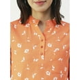 thumbnail image 4 of Moomaya Printed Cotton Top, Regular Fit Cotton Elbow Sleeve Casual Tunic Blouse, 4 of 8