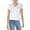 White, variant on Splendid Womens Sheer V Neck T-Shirt Black L