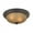 Oil Rubbed Bronze, variant on Cornerstone-Huntington - Three Light Flush Mount  White Finish with