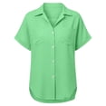 thumbnail image 7 of Blczomt 2026 Womens Plus Size Blouses Green Casual T Shirt Cute Trendy Womens Spring Blouses,L, 7 of 7