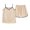 Beige, variant on XuJwPNcy Cami Pajama Sets for Women Sleeveless V Neck Tank Top Soft Elastic Waist Shorts Camisole Lounge Set 2 Piece Nightwear