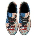 thumbnail image 2 of Turtle American flag Shoes Sneakers for Women Men Black Size 4.5, 2 of 7