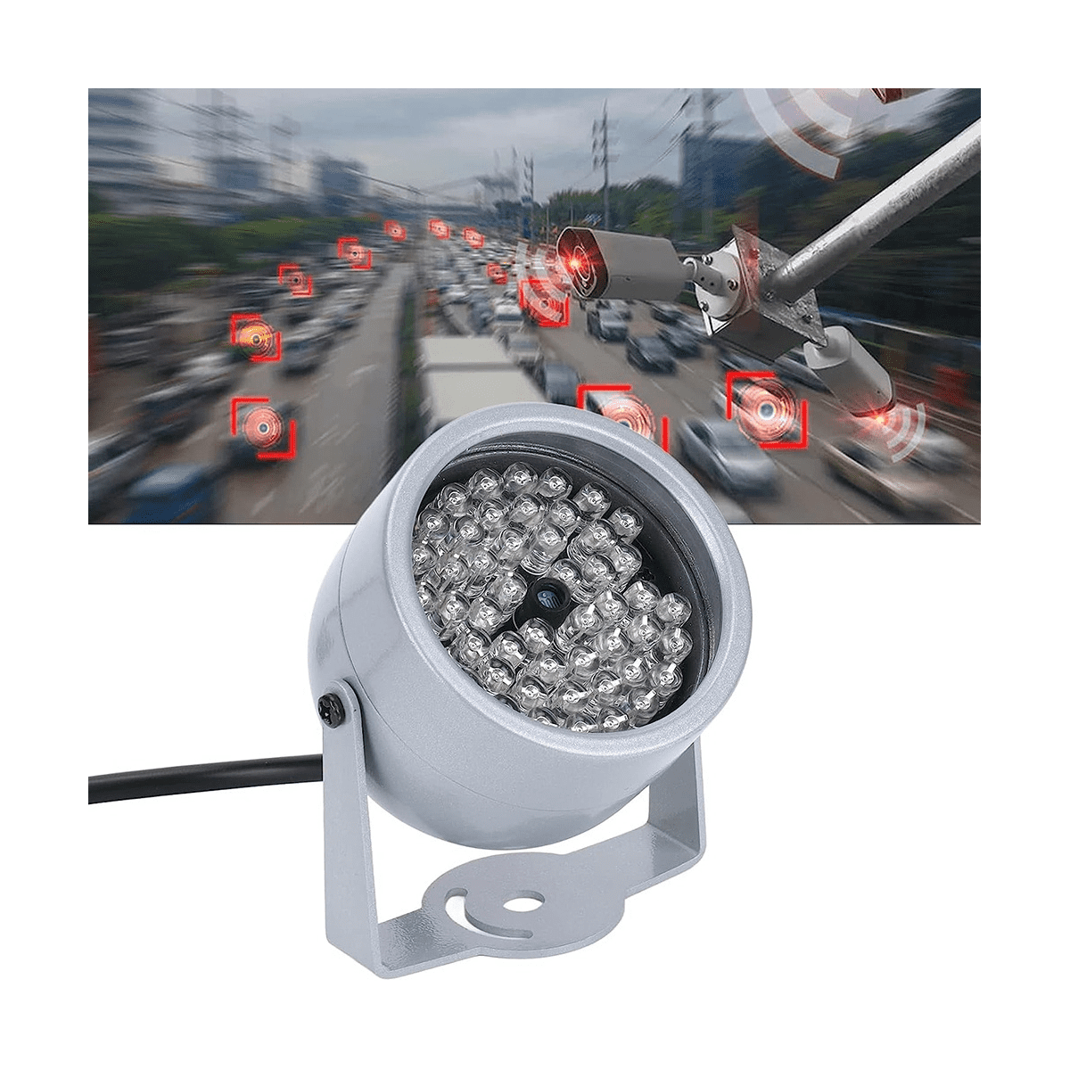 Floodlight Ir Illuminator Cctv Infrared Spotlight 48-LED IR