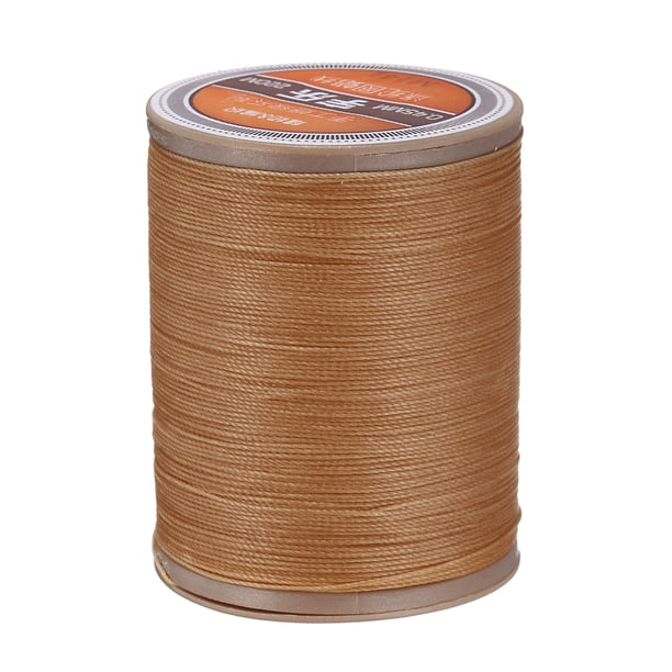 Hilo encerado de cuero Uxcell de 0.45mm, 197Yards / 200m, hilo de cordón encerado de poliéster, marrón