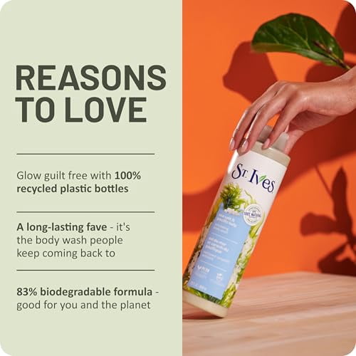 St. Ives Sea Salt and Pacific Kelp Exfoliating Body Wash 22 oz - 2 Pack