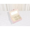 thumbnail image 6 of Unique Bargains Travel Jewelry Box Portable Organizer Case with Mirror Pink, 6 of 7