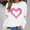 White, variant on EchfiProm Womens Sweatshirts Soft Christmas Pullover Graphic Pink Crewneck Long Sleeve Valentine Day Shirs for Adults