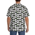 thumbnail image 3 of Balery Panda Bear Camisa Casual de Manga Corta con Botones para Hombre, Texturizada, Estilo Cubano, para Playa, Verano-Medium, 3 of 5