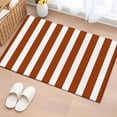 thumbnail image 2 of Burnt Orange Stripe Large Area Rugs for Bedroom Living Room, Soft Non Slip Carpet Bedside Rug, Farmhouse Striped Abstract Art Rectangular Floor Cover Kitchen Accent Rug 2'x3' for Dining Room/Office, 2 of 9