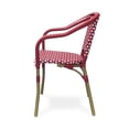 thumbnail image 4 of Grouse Outdoor French Bistro Chairs, Set of 2, Red, White, and Wood Print, 4 of 7