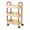 Red#3, variant on 3-Tier Rolling Storage Cart with Armrests Kitchen Organizer Bathroom Toiletries Cart or Living Room Snack Stand Plastic Utility Cart with Wheels for Home Office or Dorm