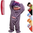 thumbnail image 2 of Big Mouth Monster Onesie Silly Monster Onesie Plush Onesie Pajamas Cozy Home Loungewear (Shoes Included), 2 of 7