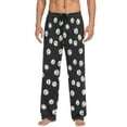 thumbnail image 4 of joogoo Men's Pajama Pants Baseball Pattern Soft Long Sleep Lounge Pjs Bottoms 2XL, 4 of 7