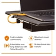 thumbnail image 3 of Cable Tether Tools TetherPro USB-C a USB-C en ángulo recto, naranja, 3 of 8