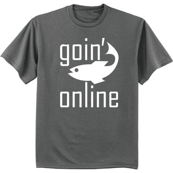 Goin Online Funny Fishing Shirt Mens Dad Gifts