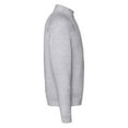 thumbnail image 3 of Fruit Of The Loom Mens Premium Zip Neck Heather Sweatshirt, 3 of 4