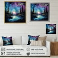 thumbnail image 4 of Designart "Dancing Lights of the Aurora Borealis VIII" Aurora Borealis Floater Framed Canvas Art Print, 4 of 7