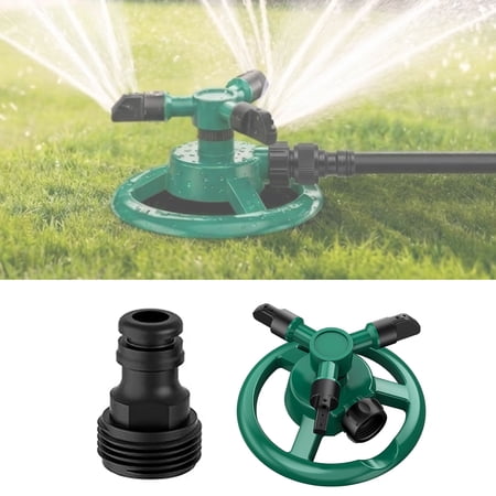 Sprinklers for Yard, Automatic 360° Rotating Lawn Sprinkler, Garden Water Sprinklers for Lawns, Large Area Coverage Lawn Irrigation System, Yard Sprinkler for Lawns and Gardens Plant, 1Pcs