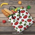 thumbnail image 4 of KLL Hand Drawn Strawberry Pattern Aesthetic Tote Bag for Women Beach Bag Shopping Bags Shoulder Bag Reusable Grocery Bags, 4 of 5