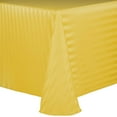 thumbnail image 1 of Ultimate Textile (2 Pack) Satin-Stripe 60 x 84-Inch Oval Tablecloth - for Home Dining Tables, Goldenrod Yellow, 1 of 3