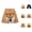 Gold-2, variant on Casual Shorts for Men 2026 Summer Funny Novelty Cute Dog Printed Elastic Waist Lounge Beach Shorts