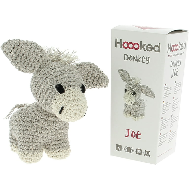 Hoooked Donkey Joe Yarn Kit W/Eco Barbante Yarn-Biscuit